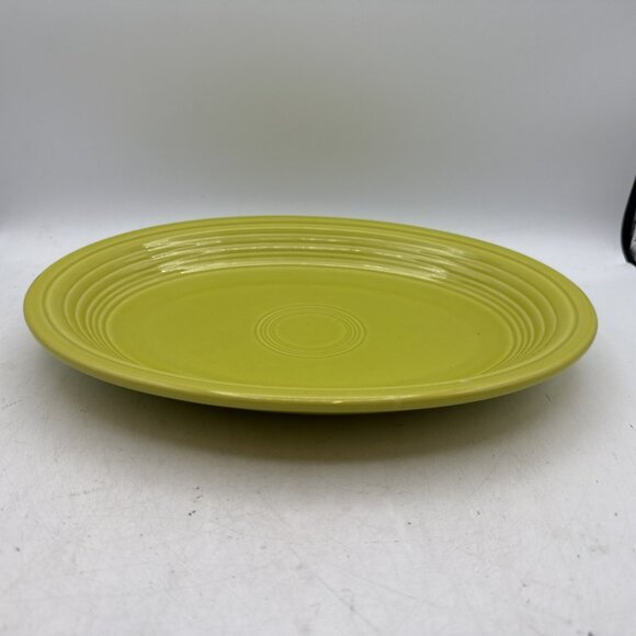 Fiesta Ware Shamrock Green 11.5Inch Large Oval Serving Platter Homer Laughlin Co - Picture 1 of 5